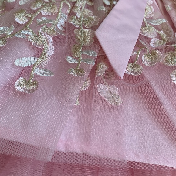 NWOT American Princess 6M Pink/Gold Rhinestone Dress Gorgeous💖Matching Bloomers - Picture 12 of 14